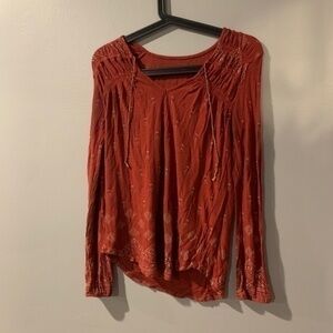 Boho long sleeve top